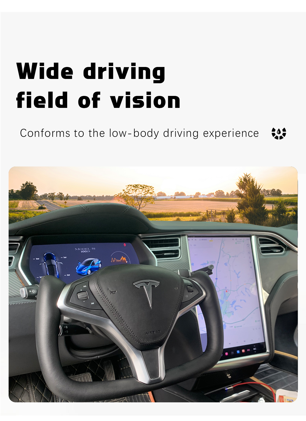 Tesla Model X/S YOKE Steering Wheel