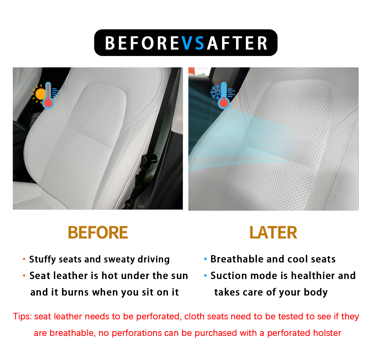 Car seat ventilation